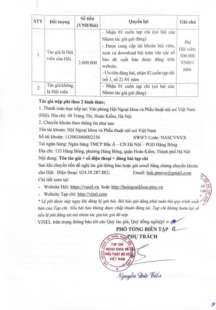 Thông báo thu phí đăng bài 2